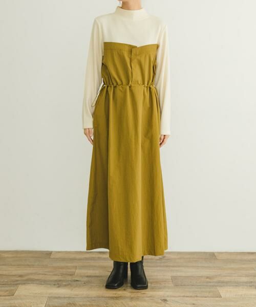 URBAN RESEARCH ITEMS / アーバンリサーチ アイテムズ ワンピース | リブドッキングナイロンワンピース | 詳細3