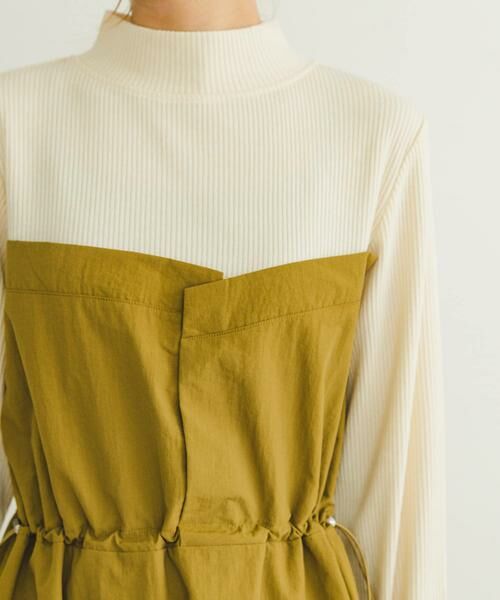 URBAN RESEARCH ITEMS / アーバンリサーチ アイテムズ ワンピース | リブドッキングナイロンワンピース | 詳細6