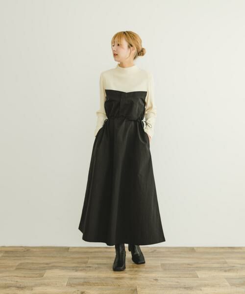 URBAN RESEARCH ITEMS / アーバンリサーチ アイテムズ ワンピース | リブドッキングナイロンワンピース | 詳細14