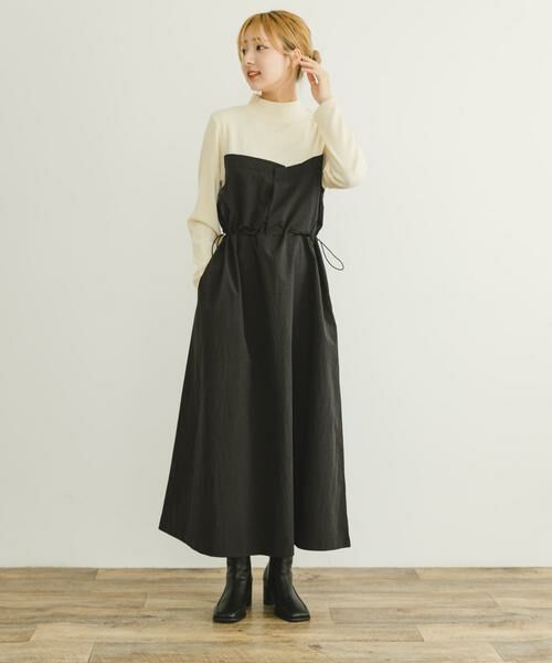 URBAN RESEARCH ITEMS / アーバンリサーチ アイテムズ ワンピース | リブドッキングナイロンワンピース | 詳細15