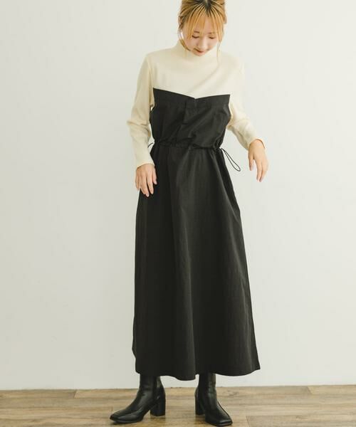 URBAN RESEARCH ITEMS / アーバンリサーチ アイテムズ ワンピース | リブドッキングナイロンワンピース | 詳細16