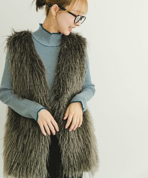 URBAN RESEARCH ITEMS / アーバンリサーチ アイテムズ その他アウター | フェイクファーベスト | 詳細6