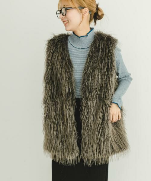 URBAN RESEARCH ITEMS / アーバンリサーチ アイテムズ その他アウター | フェイクファーベスト | 詳細7