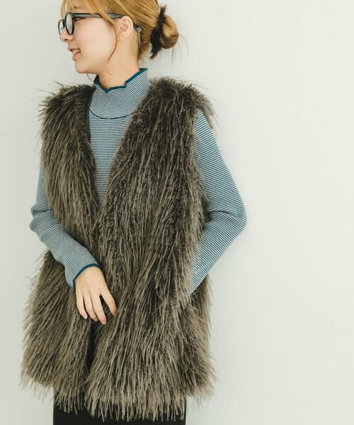 URBAN RESEARCH ITEMS / アーバンリサーチ アイテムズ その他アウター | フェイクファーベスト | 詳細8