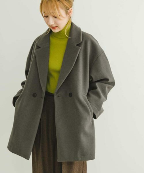 URBAN RESEARCH ITEMS/アーバンリサーチ アイテムズ オーバーサイズジャケット チャコールグレー FREE