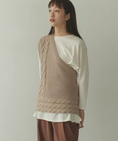 URBAN RESEARCH ITEMS / アーバンリサーチ アイテムズ ニット・セーター | ケーブルワンショルニット∴