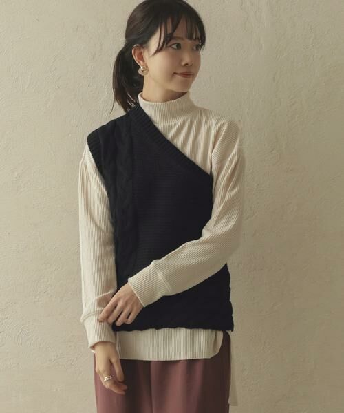 URBAN RESEARCH ITEMS / アーバンリサーチ アイテムズ ニット・セーター | ケーブルワンショルニット∴ | 詳細9