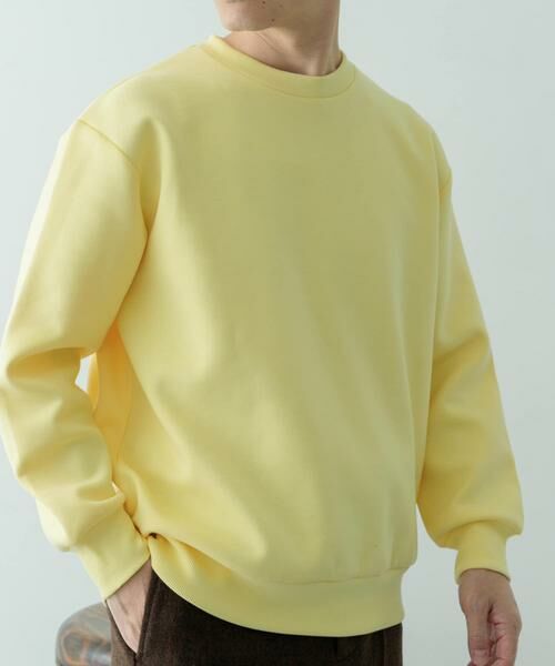 URBAN RESEARCH ITEMS / アーバンリサーチ アイテムズ スウェット | ストレッチダンボール クルーネックプルオーバー | 詳細5