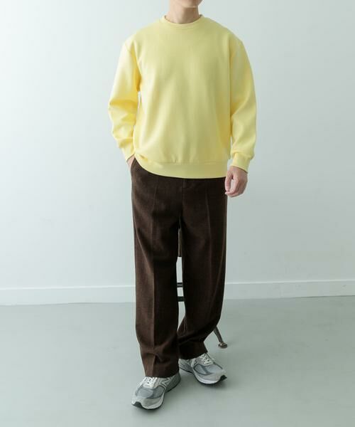 URBAN RESEARCH ITEMS / アーバンリサーチ アイテムズ スウェット | ストレッチダンボール クルーネックプルオーバー | 詳細6