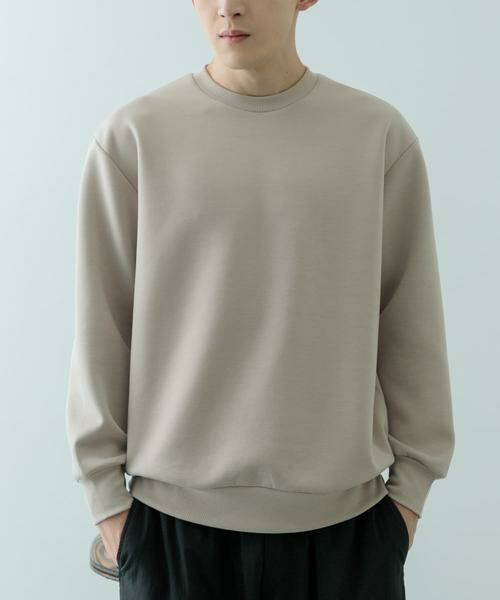 URBAN RESEARCH ITEMS / アーバンリサーチ アイテムズ スウェット | ストレッチダンボール クルーネックプルオーバー | 詳細27