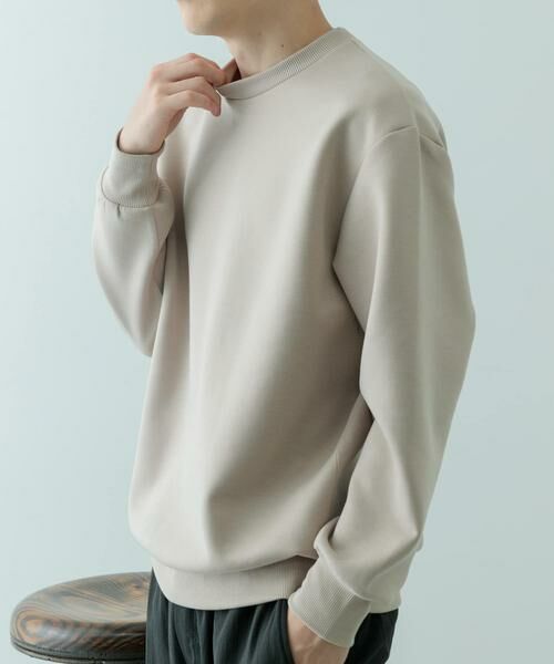 URBAN RESEARCH ITEMS / アーバンリサーチ アイテムズ スウェット | ストレッチダンボール クルーネックプルオーバー | 詳細28