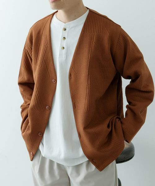 URBAN RESEARCH ITEMS / アーバンリサーチ アイテムズ カーディガン・ボレロ | ジオメジャカード カットソーカーディガン | 詳細10