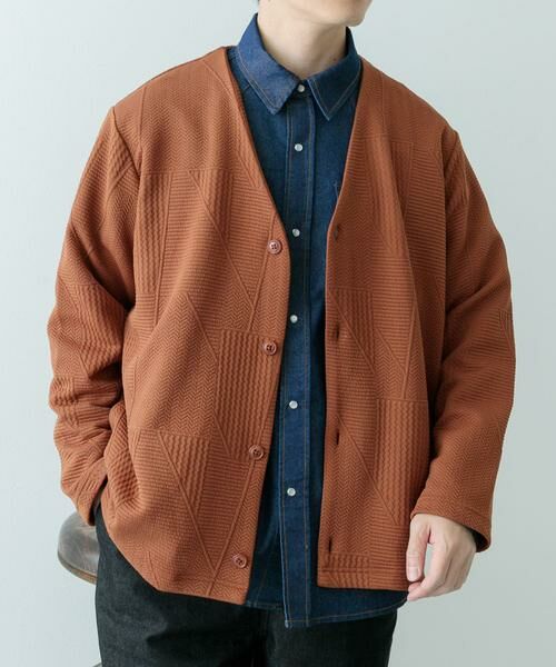 URBAN RESEARCH ITEMS / アーバンリサーチ アイテムズ カーディガン・ボレロ | ジオメジャカード カットソーカーディガン | 詳細4