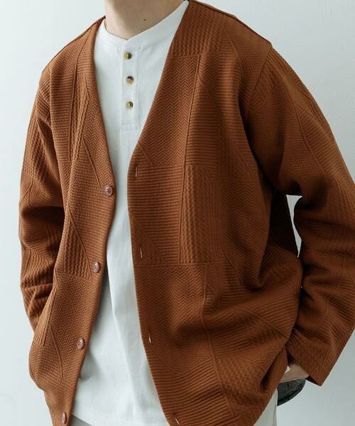 URBAN RESEARCH ITEMS / アーバンリサーチ アイテムズ カーディガン・ボレロ | ジオメジャカード カットソーカーディガン | 詳細9