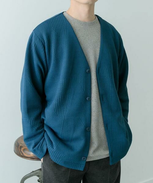 URBAN RESEARCH ITEMS / アーバンリサーチ アイテムズ カーディガン・ボレロ | ジオメジャカード カットソーカーディガン | 詳細18