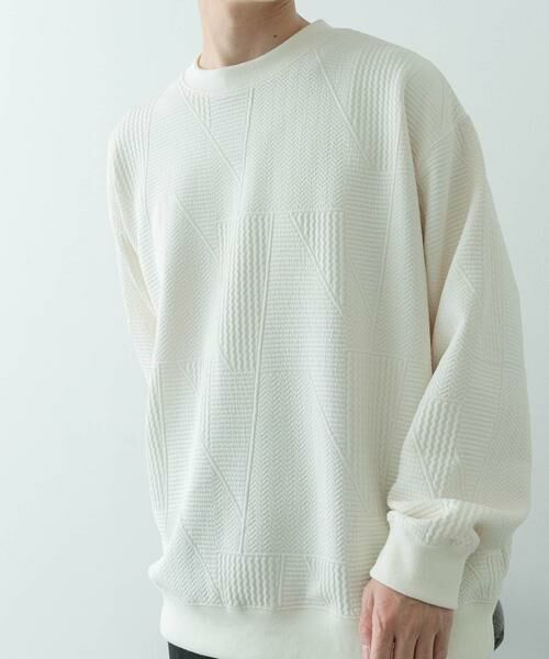 URBAN RESEARCH ITEMS / アーバンリサーチ アイテムズ Tシャツ | ジオメジャカード クルーネックトップス | 詳細11