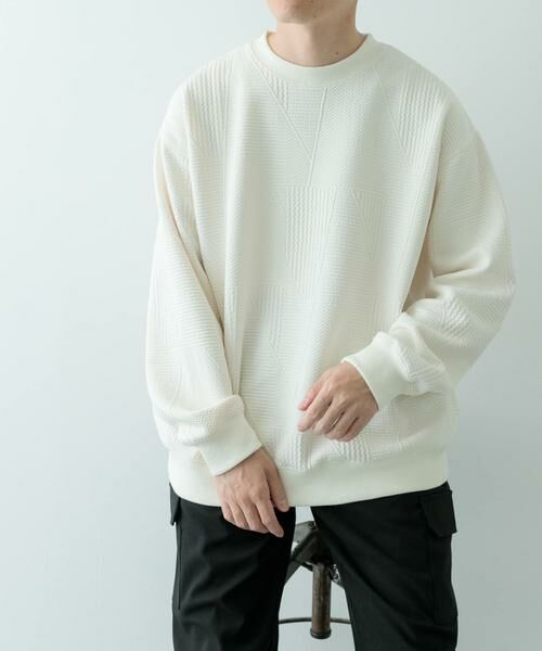 URBAN RESEARCH ITEMS / アーバンリサーチ アイテムズ Tシャツ | ジオメジャカード クルーネックトップス | 詳細12