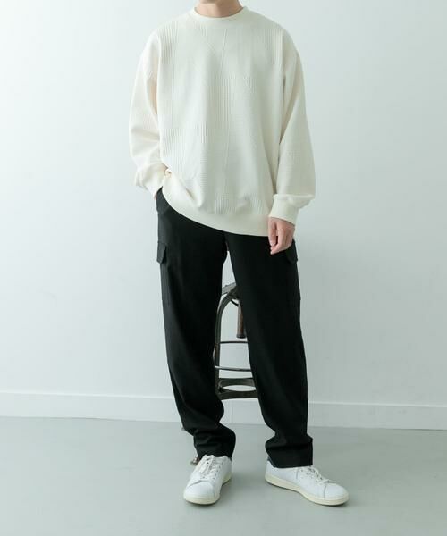 URBAN RESEARCH ITEMS / アーバンリサーチ アイテムズ Tシャツ | ジオメジャカード クルーネックトップス | 詳細14