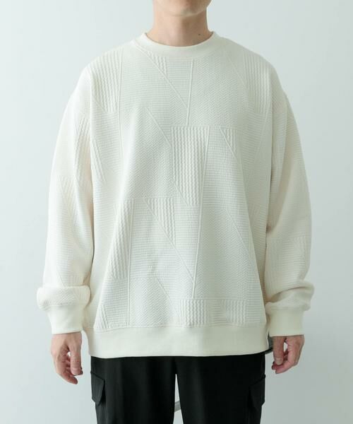 URBAN RESEARCH ITEMS / アーバンリサーチ アイテムズ Tシャツ | ジオメジャカード クルーネックトップス | 詳細15