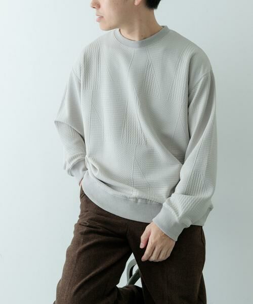 URBAN RESEARCH ITEMS / アーバンリサーチ アイテムズ Tシャツ | ジオメジャカード クルーネックトップス | 詳細27