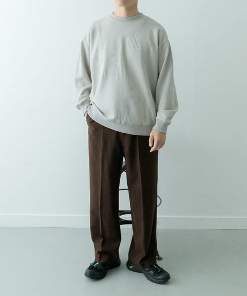 URBAN RESEARCH ITEMS / アーバンリサーチ アイテムズ Tシャツ | ジオメジャカード クルーネックトップス | 詳細28