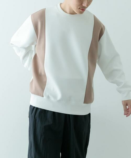 URBAN RESEARCH ITEMS / アーバンリサーチ アイテムズ スウェット | ストレッチダンボール 切替トップス B | 詳細6