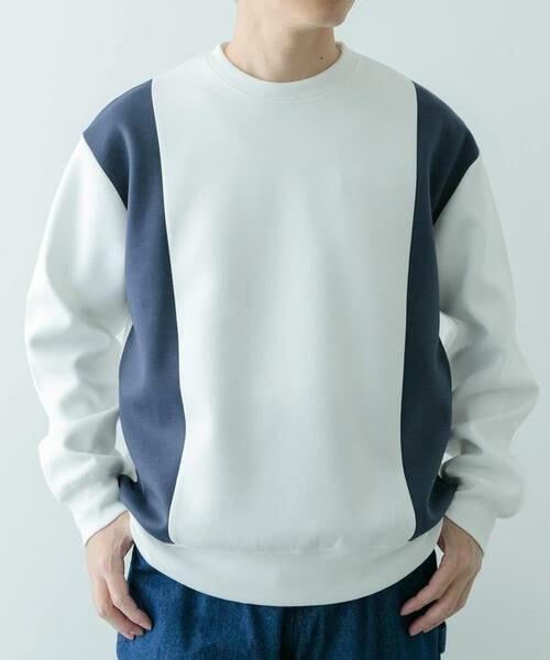 URBAN RESEARCH ITEMS / アーバンリサーチ アイテムズ スウェット | ストレッチダンボール 切替トップス B | 詳細13