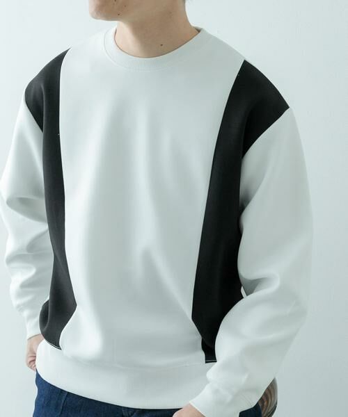 URBAN RESEARCH ITEMS / アーバンリサーチ アイテムズ スウェット | ストレッチダンボール 切替トップス B | 詳細24