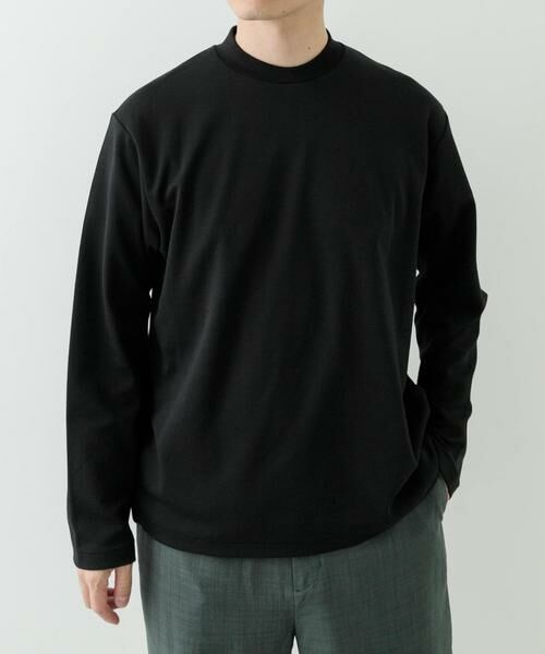 URBAN RESEARCH ITEMS/アーバンリサーチ アイテムズ ポンチロングスリーブTシャツ for Jacket ブラック S URBAN RESEARCH ITEMS/アーバンリサーチ アイテムズ ポンチロングスリーブTシャツ for Jacket ブラック S