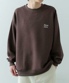 URBAN RESEARCH ITEMS / アーバンリサーチ アイテムズ スウェット | 『XLサイズあり』刺繍ジャカードロングスリーブカットソー