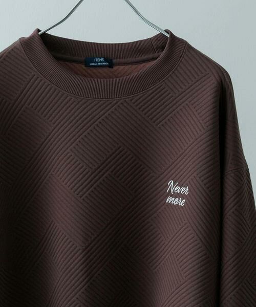 URBAN RESEARCH ITEMS / アーバンリサーチ アイテムズ スウェット | 『XLサイズあり』刺繍ジャカードロングスリーブカットソー | 詳細12