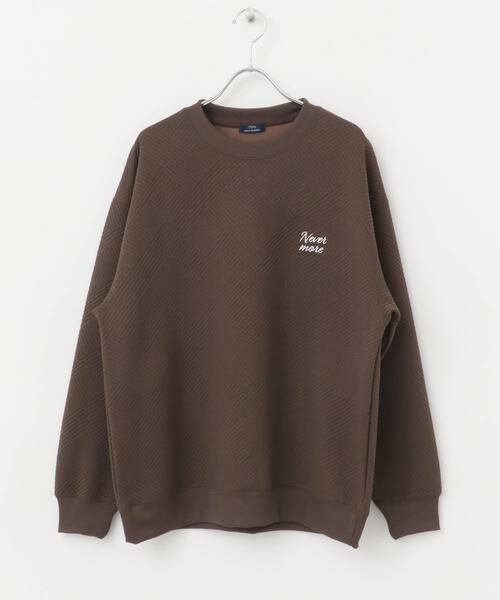 URBAN RESEARCH ITEMS / アーバンリサーチ アイテムズ スウェット | 『XLサイズあり』刺繍ジャカードロングスリーブカットソー | 詳細16