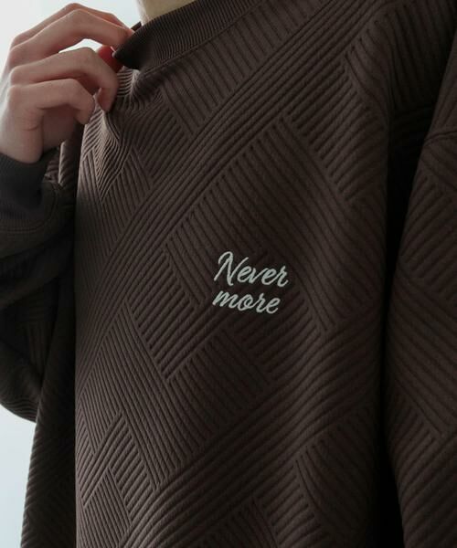 URBAN RESEARCH ITEMS / アーバンリサーチ アイテムズ スウェット | 『XLサイズあり』刺繍ジャカードロングスリーブカットソー | 詳細3