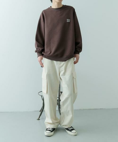 URBAN RESEARCH ITEMS / アーバンリサーチ アイテムズ スウェット | 『XLサイズあり』刺繍ジャカードロングスリーブカットソー | 詳細4