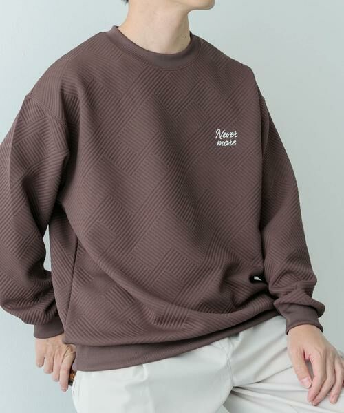 URBAN RESEARCH ITEMS / アーバンリサーチ アイテムズ スウェット | 『XLサイズあり』刺繍ジャカードロングスリーブカットソー | 詳細8
