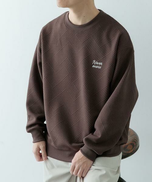 URBAN RESEARCH ITEMS / アーバンリサーチ アイテムズ スウェット | 『XLサイズあり』刺繍ジャカードロングスリーブカットソー | 詳細9