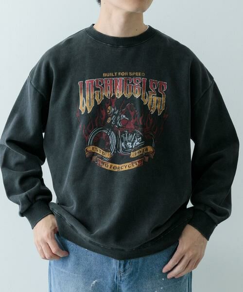 URBAN RESEARCH ITEMS / アーバンリサーチ アイテムズ スウェット | 『XLサイズあり』パウダー加工 クルーネックスウェットプルオーバー | 詳細2