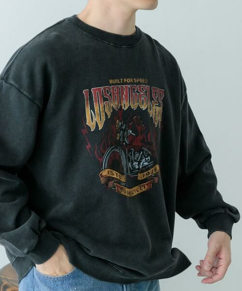 URBAN RESEARCH ITEMS / アーバンリサーチ アイテムズ スウェット | 『XLサイズあり』パウダー加工 クルーネックスウェットプルオーバー | 詳細3