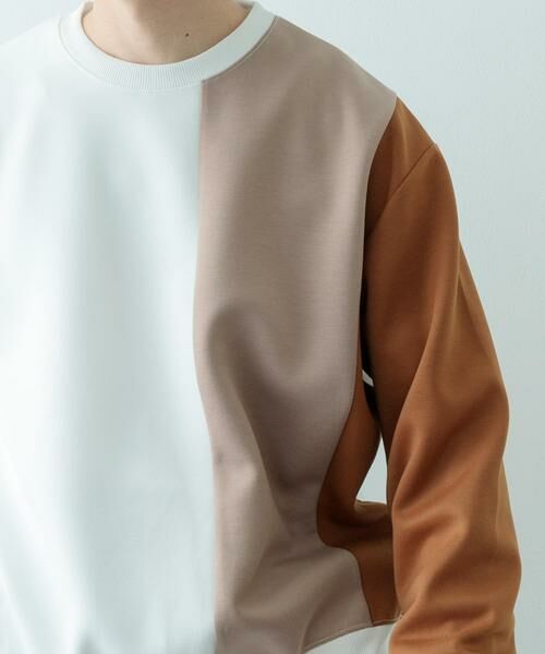 URBAN RESEARCH ITEMS / アーバンリサーチ アイテムズ スウェット | ストレッチダンボール 切替トップス A | 詳細1