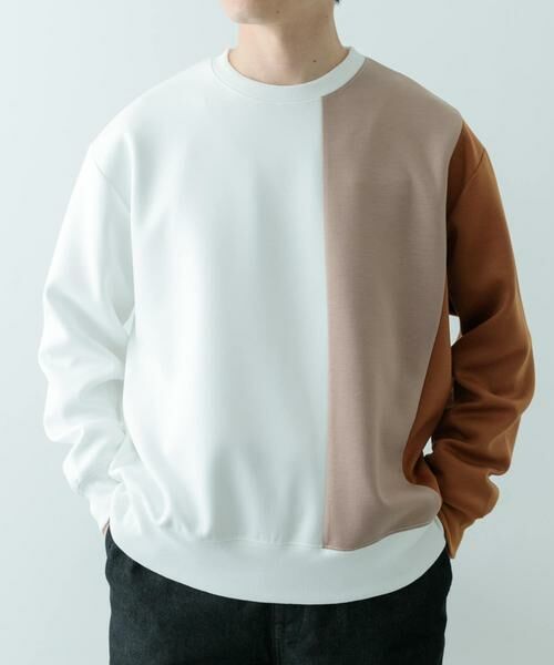 URBAN RESEARCH ITEMS / アーバンリサーチ アイテムズ スウェット | ストレッチダンボール 切替トップス A | 詳細3
