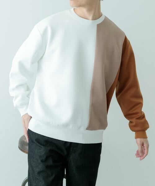 URBAN RESEARCH ITEMS / アーバンリサーチ アイテムズ スウェット | ストレッチダンボール 切替トップス A | 詳細4