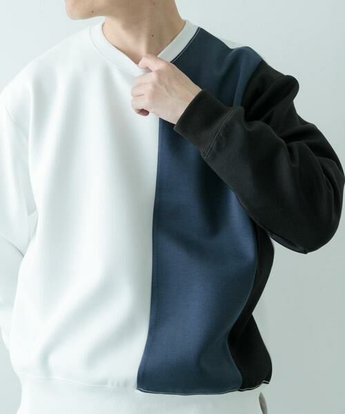 URBAN RESEARCH ITEMS / アーバンリサーチ アイテムズ スウェット | ストレッチダンボール 切替トップス A | 詳細11
