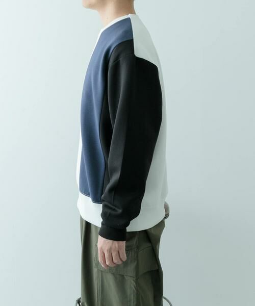 URBAN RESEARCH ITEMS / アーバンリサーチ アイテムズ スウェット | ストレッチダンボール 切替トップス A | 詳細18