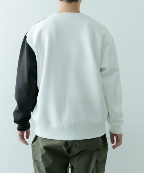 URBAN RESEARCH ITEMS / アーバンリサーチ アイテムズ スウェット | ストレッチダンボール 切替トップス A | 詳細19