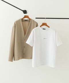 URBAN RESEARCH ITEMS / アーバンリサーチ アイテムズ カーディガン・ボレロ | ドライタッチカーディガン+刺繍ポンチTシャツセット