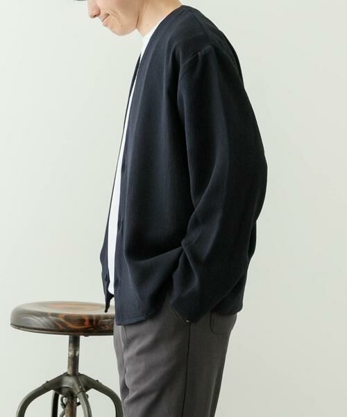 URBAN RESEARCH ITEMS / アーバンリサーチ アイテムズ カーディガン・ボレロ | ドライタッチカーディガン+刺繍ポンチTシャツセット | 詳細5