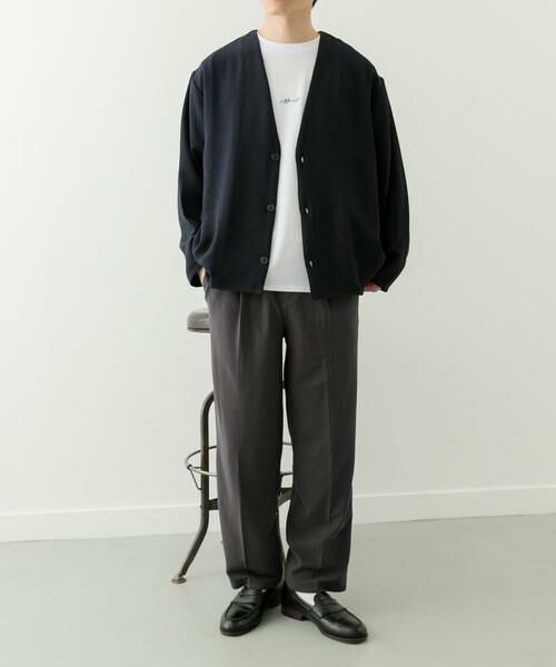 URBAN RESEARCH ITEMS / アーバンリサーチ アイテムズ カーディガン・ボレロ | ドライタッチカーディガン+刺繍ポンチTシャツセット | 詳細7