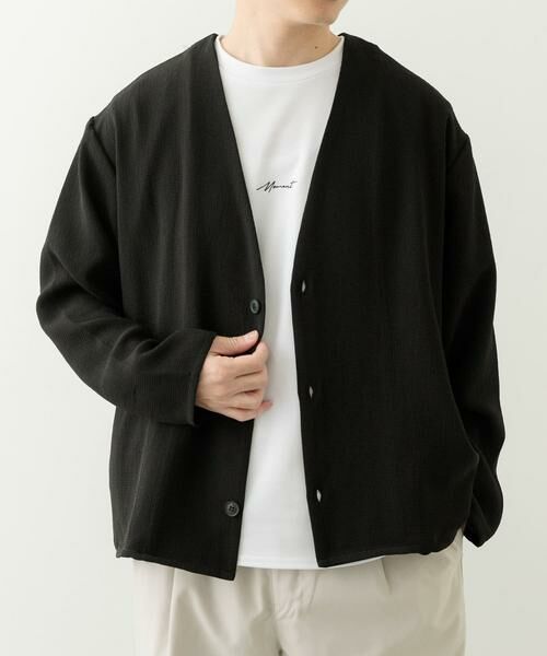 URBAN RESEARCH ITEMS / アーバンリサーチ アイテムズ カーディガン・ボレロ | ドライタッチカーディガン+刺繍ポンチTシャツセット | 詳細15