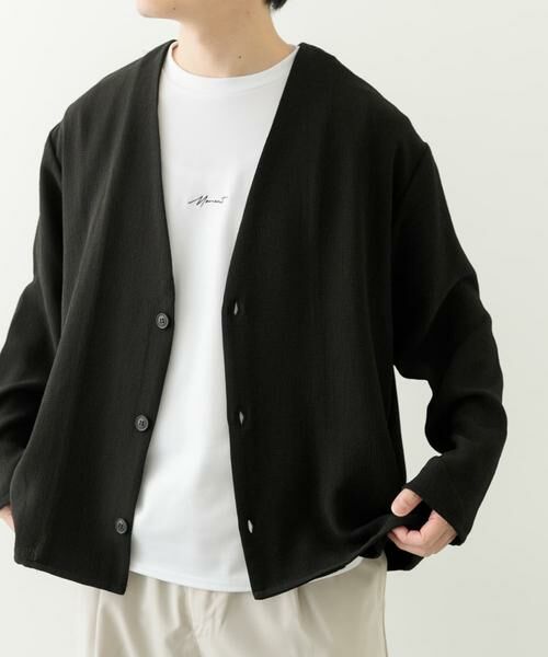 URBAN RESEARCH ITEMS / アーバンリサーチ アイテムズ カーディガン・ボレロ | ドライタッチカーディガン+刺繍ポンチTシャツセット | 詳細17