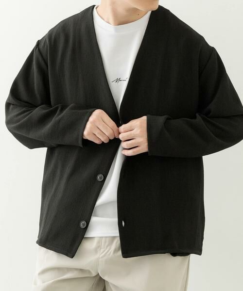 URBAN RESEARCH ITEMS / アーバンリサーチ アイテムズ カーディガン・ボレロ | ドライタッチカーディガン+刺繍ポンチTシャツセット | 詳細19